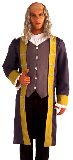 New Ben Franklin Adult Halloween Costume Sale